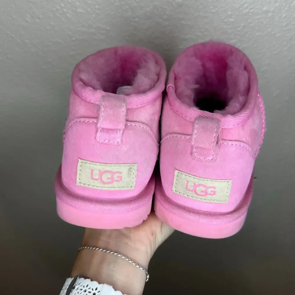UGG Classic Ultra Mini Suede boots in pink GIRLS 4 / EU 36